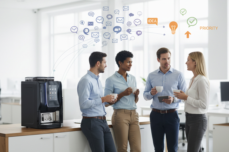 Interne Kommunikation verbessern ✓ Wie der Water-Cooler-Effect den Wissensaustausch steuert ✓ Jetzt lesen und mehr erfahren!