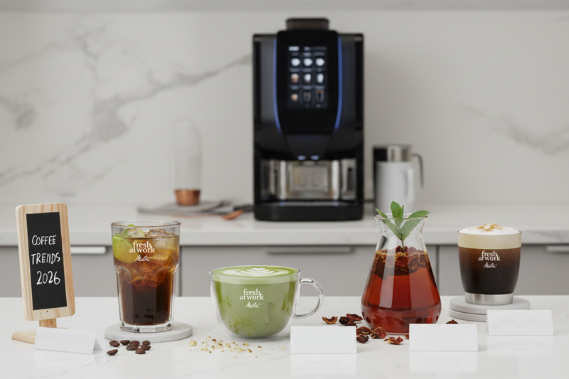 Kaffeetrends 2026 im Büro ✓ welche Kaffeespezialitäten an Bedeutung gewinnen ✓ wie Teams ihren Kaffee neu erleben ✓ Jetzt mehr erfahren.
