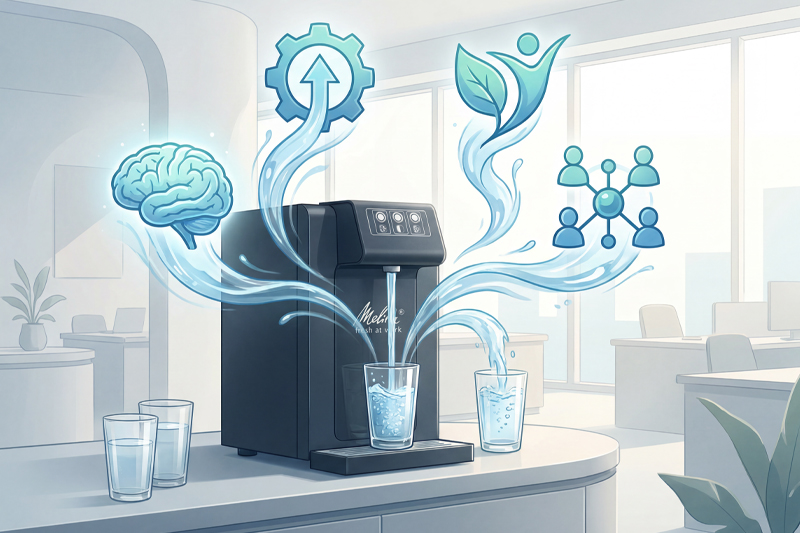 Wasserspender-Hygiene: Team-Leistung sichern | fresh at work Biofilm-Vermeidung ✓ Warum sauberes Wasser die Exekutivfunktion stärkt ✓ Kognitive Ergonomie durch Premium-Hygiene ✓ Jetzt für Ihr Team entdecken!
