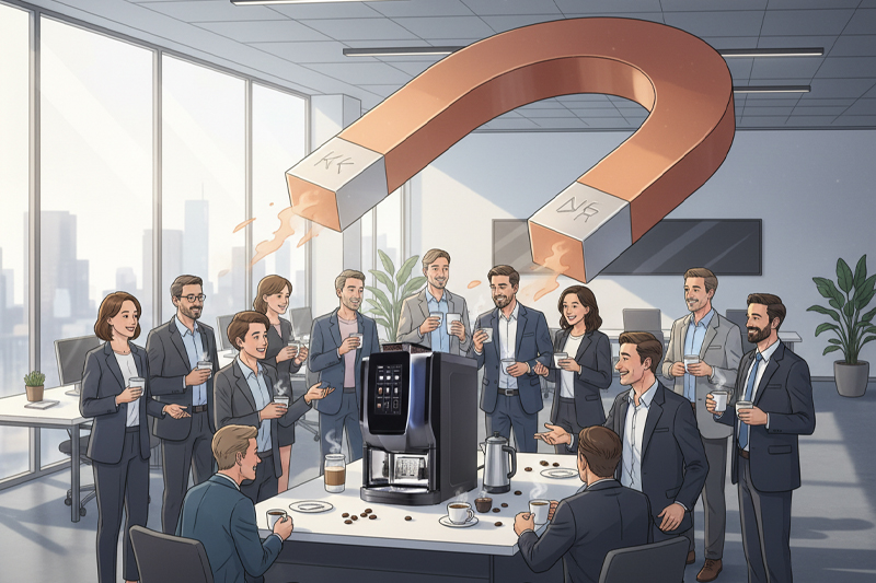 Zurück ins Büro durch den Wohlfühlfaktor ✓ Warum der Kaffeevollautomat das Home-Office schlägt ✓ Teamgefühl stärken mit Barista-Qualität ✓ Jetzt lesen!