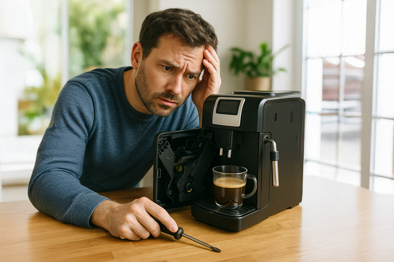 Kaffeevollautomat defekt? Typische Fehler ✓ einfache Lösungen ✓ schnelle Hilfe vom fresh at work Kundenservice ✓ Jetzt mehr erfahren!