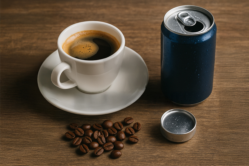 Kaffee vs. Energy-Drink im Vergleich ✓ Wirkung, Koffein, Gesundheit  ✓ Warum Kaffee der bessere Wachmacher ist ✓ Jetzt mehr erfahren!