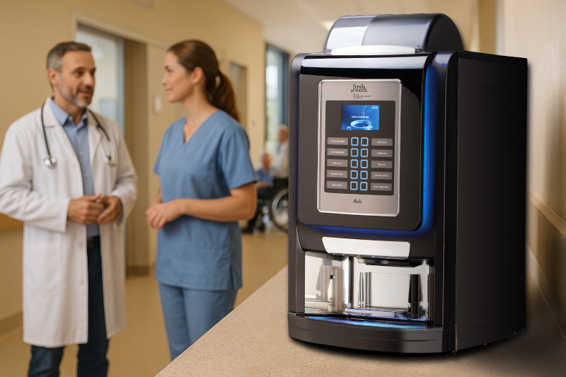Kaffeevollautomaten für Krankenhäuser und Praxen: Aromatische Heißgetränke auf Knopfdruck – Jetzt informieren und flexibel mieten!
