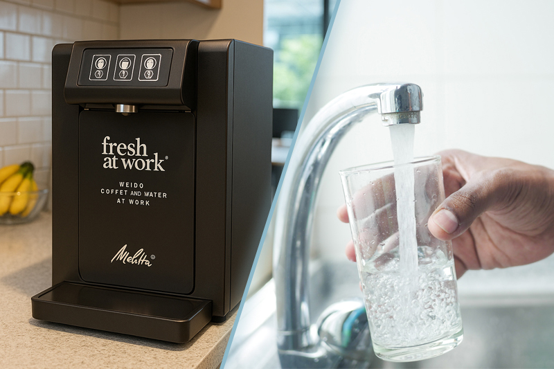 Ist Leitungswasser gesund? ✓ Wann lohnt sich ein Wasserspender mit Wasseranschluss im Büro?  ✓ Hier erfahren Sie alles, was dazu wissen müssen!